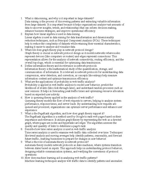 Unit 5 Data mining, Network protocols, analysis of Web traffic - 1 ...
