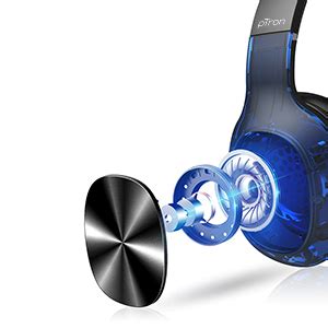 pTron Studio Pro Soundster Hi-Fi Over The Ear Wireless Bluetooth ...