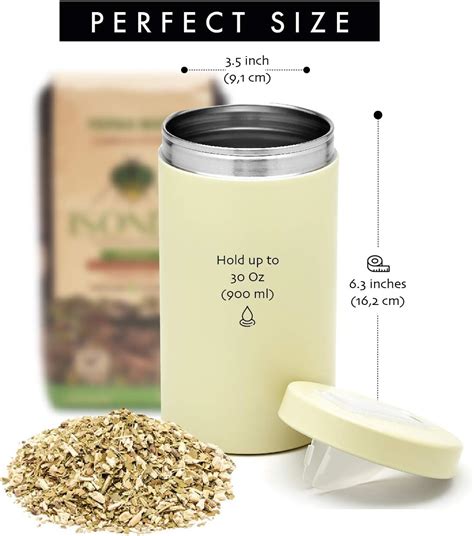 Buy BALIBETOV Yerba Mate Container (Yerbero) with Spout - Long Lasting ...