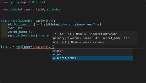 SQL Model Python 的图像结果