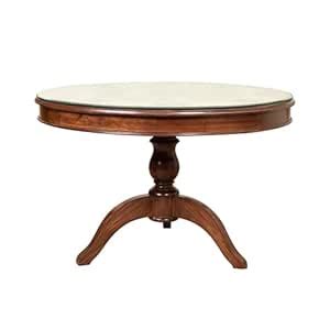 Aakriti Art Creations Artemis 4 Seater Round Dining Table in Teakwood ...