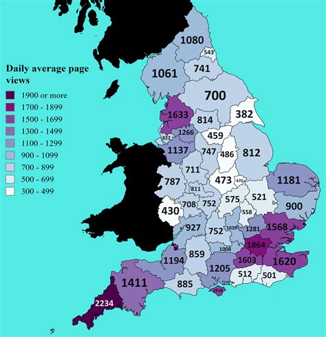Counties in England by its founding year. : r/mapporncirclejerk