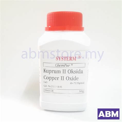 Copper 2 Oxide Systerm (500g) CAS No 1317-38-0 Kuprum II Oksida CuO ...