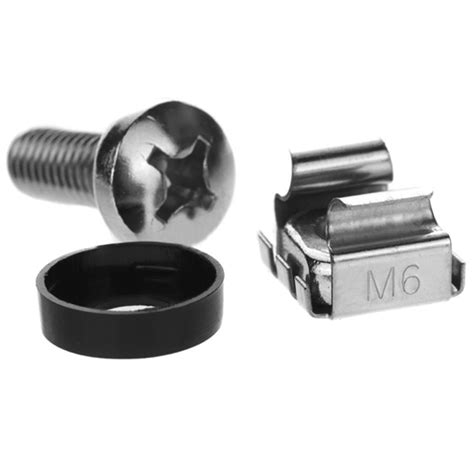 Fencher 20-Pack M6 x 16mm Screws Cage Nuts for server shelf Cabinets ...