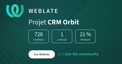 CRM Orbit - French @ Hosted Weblate
