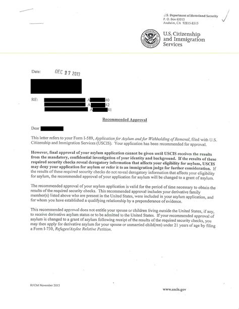 Image result for Asylum Statement Sample