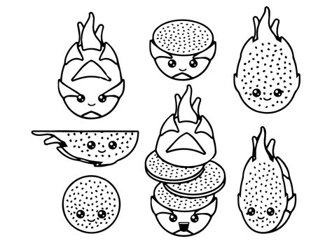 Dragon Fruit Coloring
