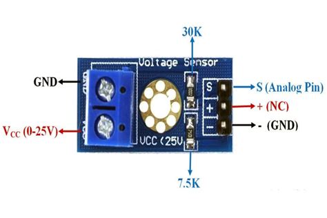 Voltage Detection Sensor Module 25V
