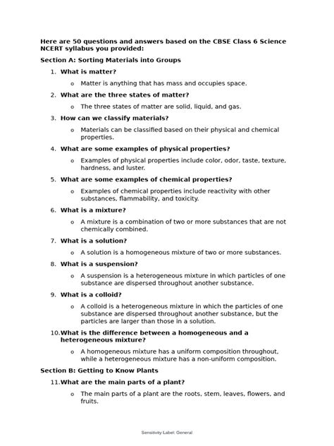 Image result for CBSE Class 6 Science Syllabus