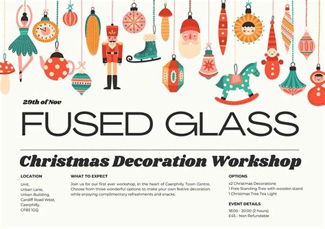 Fused Glass Christmas Decoration Workshop, Caerphilly, UK, 29 November ...