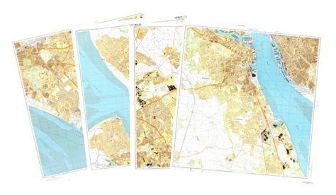 Liverpool (UK) 4-Sheet Map Set - Soviet Military City Plans – Longitude Maps