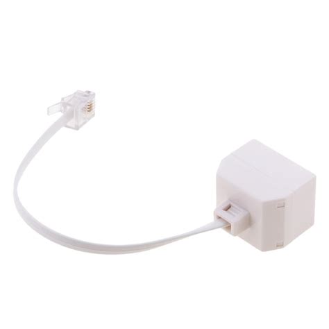 Lyla RJ11 Jack 2 Way Outlet Telephone Phone Modular Line Splitter ...