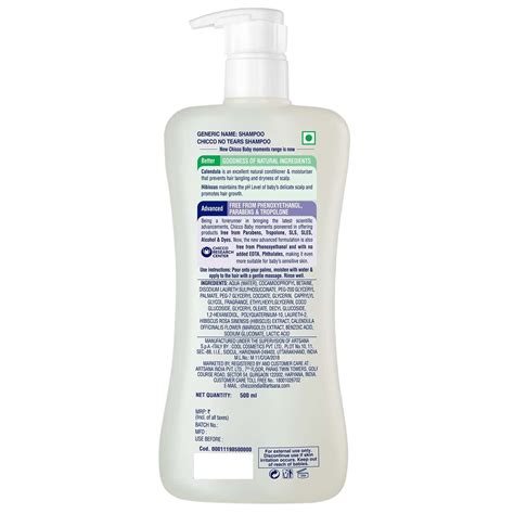 Buy CHICCO BABY MOMENTS CALENDULA AND HIBISCUS NO TEARS BOTTLE OF 500ML ...