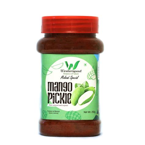 Westernaad Mango Pickle Regular | Mango Slice Pickle | 250g | Less Oil ...