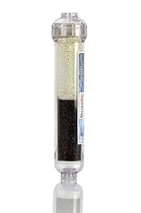 DUAL IN-LINE POST CARBON (GAC) & ALKALINE WATER FILTER CARTRIDGE for ...