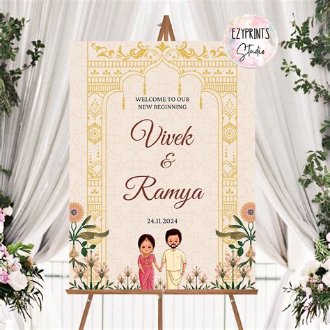 Indian Wedding Welcome Sign – Ezyprints Studio