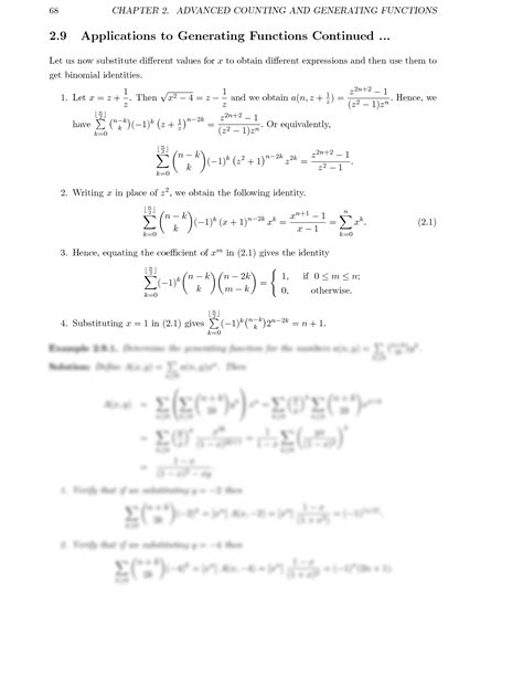 Generating Functions Discrete Mathematics 的图像结果