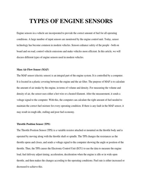 Engine Sensor Types 的图像结果