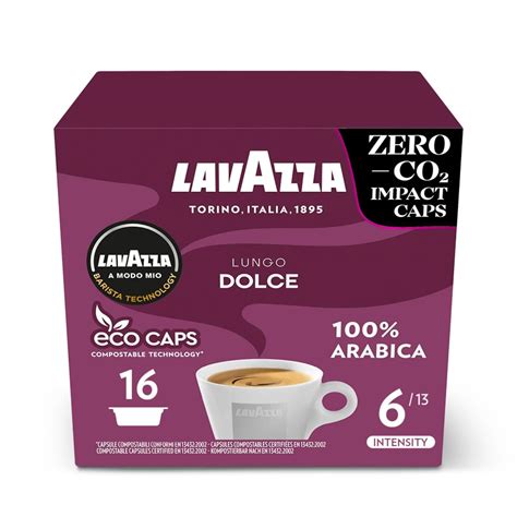 Buy Lavazza, A Modo Mio Lungo Dolce, 256 Coffee s, 100% Arabica, Sweet ...