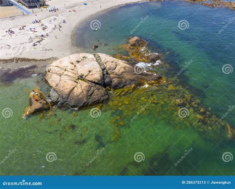 Minot Beach Aerial View, Scituate, MA, USA Stock Image - Image of ...
