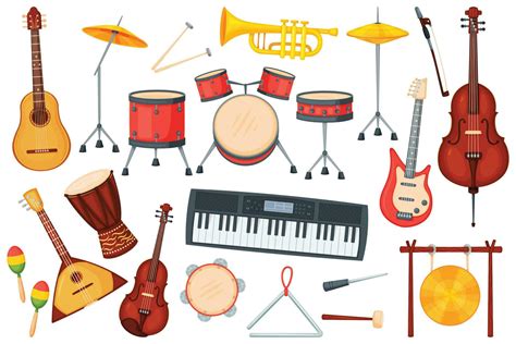 Image result for Music Instruments Cartoon Art