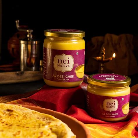 nei NATIVE A2 Ghee Bilona Method Ghee- A2 Cow Desi Ghee - A2 Cow Ghee ...