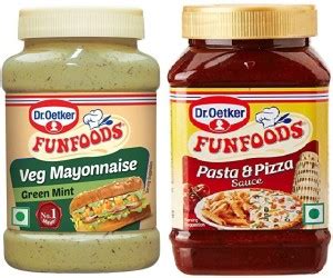 FUNFOODS by Dr. Oetker VEG. MAYONNAISE GREEN MINT + PASTA & PIZZA Price ...