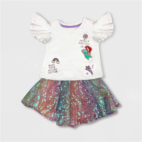 Buy Disney Ariel Skirt Set for Girls - Size 4 at Ubuy India