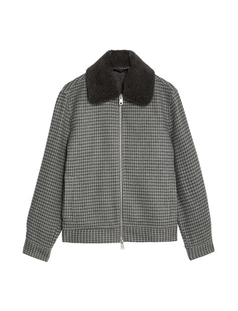 Buy Bomber Jacket with Wool at Marks & Spencer