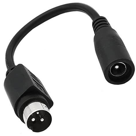 DC 5.5x2.5/5.5x2.1 Connector Female to 3-Pin Round Mouth 3Pin Plug ...