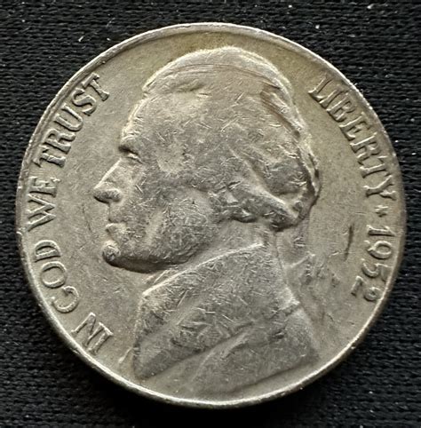 Jefferson Nickel 1952 S, Nickel (Five Cents), Jefferson (1938-2003 ...