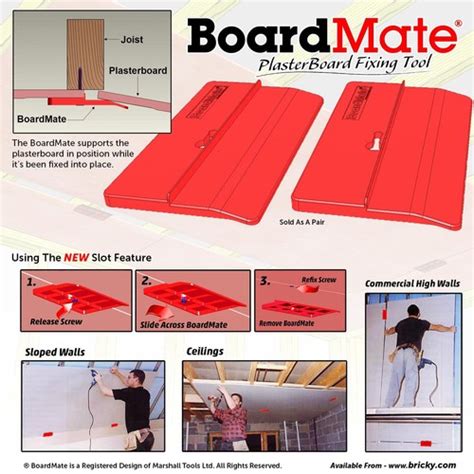 Buy BoardMate - Plasterboard Fitting Tool, supports the board in place ...