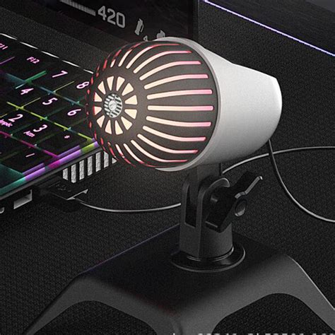 Condenser Microphone USB Mic Desktop Stand Portable 200cm Cable Univer ...