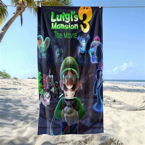 luigis mansion Gifts Beach Towel for Women Girl Birthday Inspired Fan ...