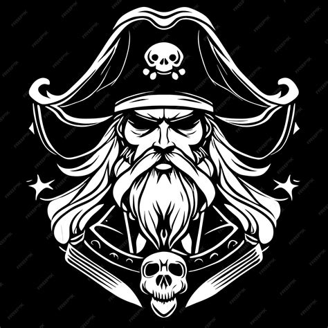 Premium Vector | Captain of the seas highresolution pirate vector