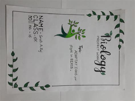 Biology Front Page Design 的图像结果