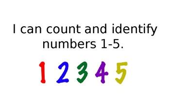 Image result for Numbers 1-5 Counting