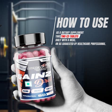 Muscle Garage Gainz Drol – Strength & Performance Support Supplement ...