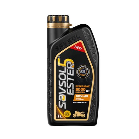 SAVSOL ESTER5 ESTERMAX 9000 4T 10W-40| Fully Synthetic Bike Engine Oil ...