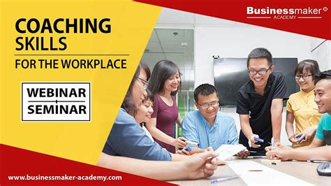 Live Seminar: Coaching Skills for the Workplace, Businessmaker Academy ...
