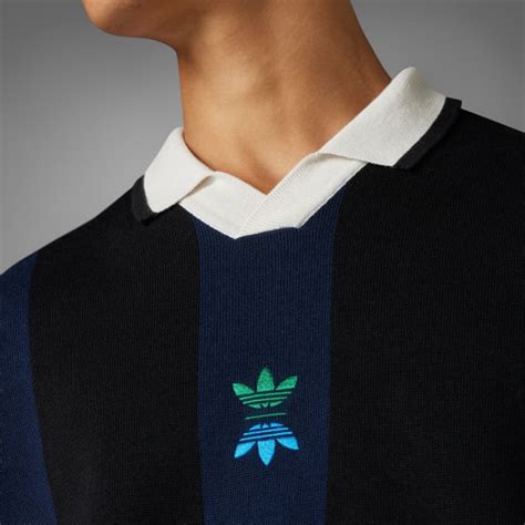 adidas Rolling Links Long Sleeve Polo Shirt - Black | Free Shipping ...