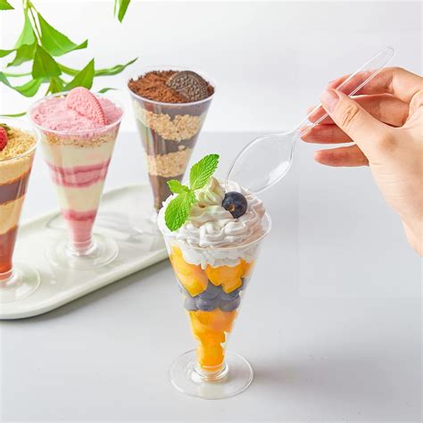 Buy 40 Pack Disposable Plastic Martini Glasses - 5.5 oz Tall Cocktail ...