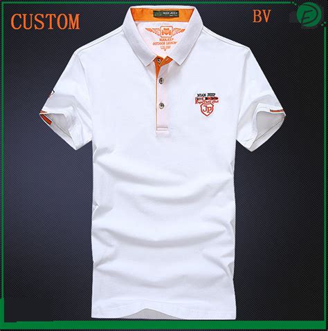 Men′ S Fashion High Quality White Custom Embroidery Polo Tshirts with ...