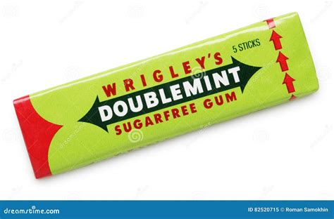 Wrigley`s Doublemint Sugarfree Chewing Gum Editorial Image - Image of ...