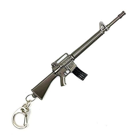 Techitry M16A4 Pubg Game Battlegrounds Premium Metal Keychains : Amazon ...