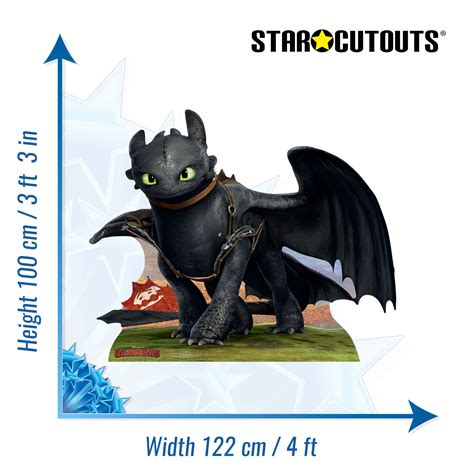 Buy Star Cutouts, Toothless of How to Train Your Dragon Cardboard ...