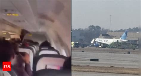 United Airlines plane catches fire during takeoff | World News - Times ...