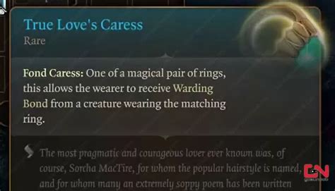 BG3 True Love's Caress & Embrace Lovers Rings