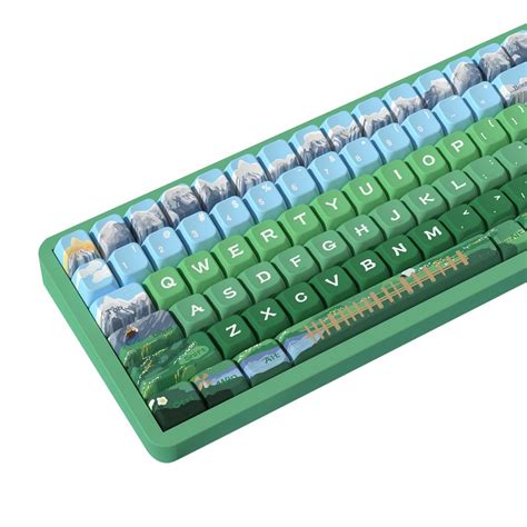 Snow Mountain Ranch Smooth Premium MDA PBT Keycaps – CuriosityCaps