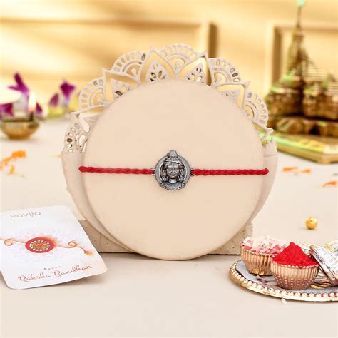 Ram Lalla Black Rhodium Rakhi For Brother | Voylla Rakhi – VOYLLA